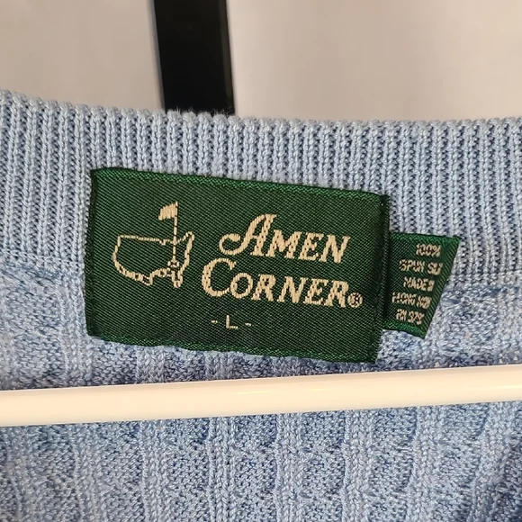 Blue Sleeveless Sweater Amen Corner Golf - Picture 2 of 4